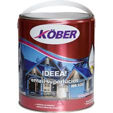 Finisaje Pentru Exterior - VOPSEA EMAIL SUPERLUCIOS IDEEA BRUN ORANGE RAL8023 4L KOBER