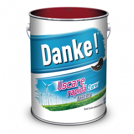 Vopsele Pentru Exterior - EMAIL USCARE RAPIDA 4L DANKE NEGRU
