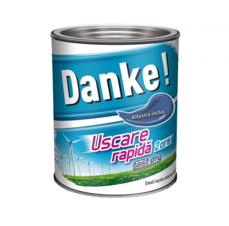 Vopsele Pentru Exterior - EMAIL USCARE RAPIDA DANKE 2.5L ALBASTRU INCHIS