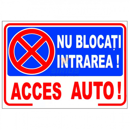 Placi Tego si OSB - 803140 INDICATOR INTRAREA INTERZISA 20X30CM PVC