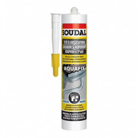 Adezivi - 117979 MASTIC PENTRU ACOPERISURI AQUAFIX 300ML SOUDAL