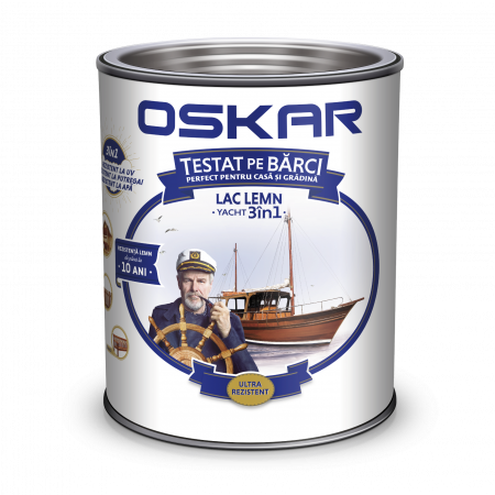 Finisaje Pentru Exterior - LAC LEMN 3 IN 1 ULTRA REZISTENT YACHT OSKAR TEAK AFRICAN 2.5L