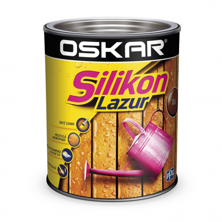 Silicon Si Spume Poliuretanice - OSKAR SILIKON LAZUR TEAK 0.75L