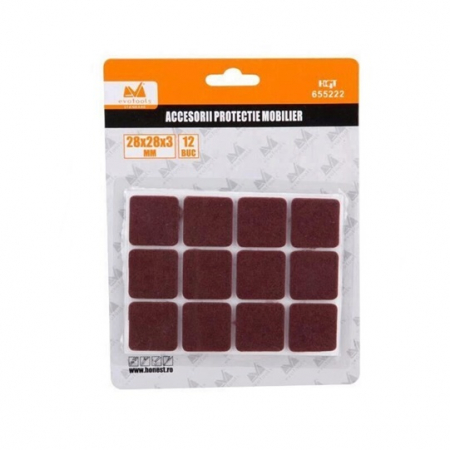 Folii si benzi adezive - 655222 PASTILE AUTOADEZIVE PATRATE PROTECTIE MOBILIER HONEST