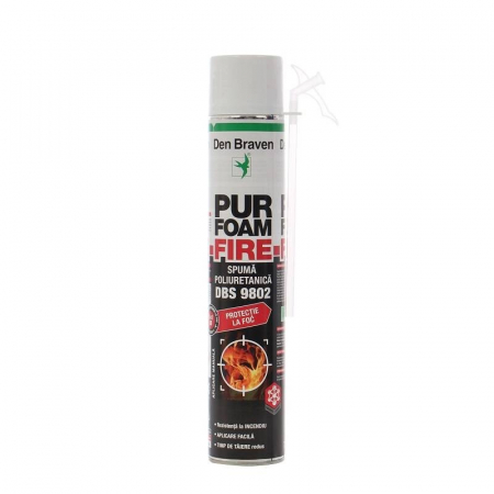Amenajari Pentru Interior - PU369802 SPUMA POLIURETANICA MANUALA PUR FOAM FIRE 700ML DENBRAVEN