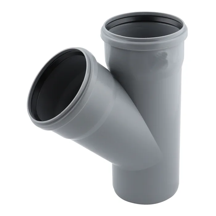 Fitinguri din PVC pentru canalizari exterioare - RAMIFICATIE PVC GRI 110-110-45