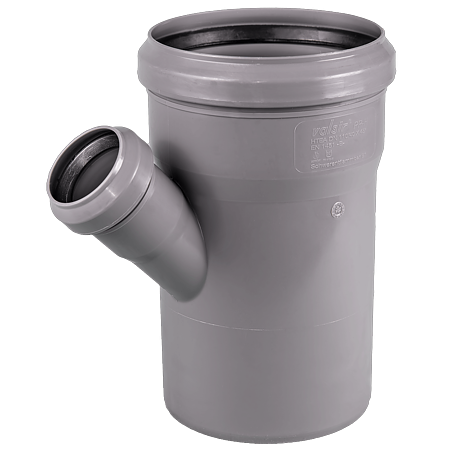 Fitinguri din PVC pentru canalizari exterioare - RAMIFICATIE PVC GRI 110-40-45