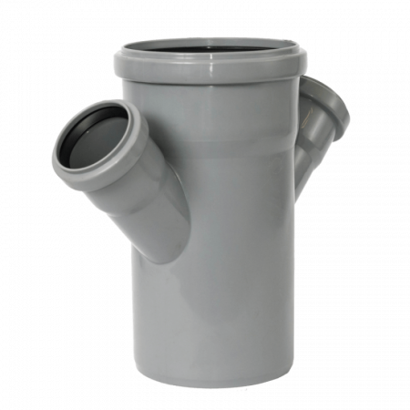 Fitinguri din PVC pentru canalizari exterioare - RAMIFICATIE PVC GRI 110-50-45