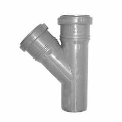 Fitinguri din PVC pentru canalizari exterioare - RAMIFICATIE PVC GRI 32-32-45