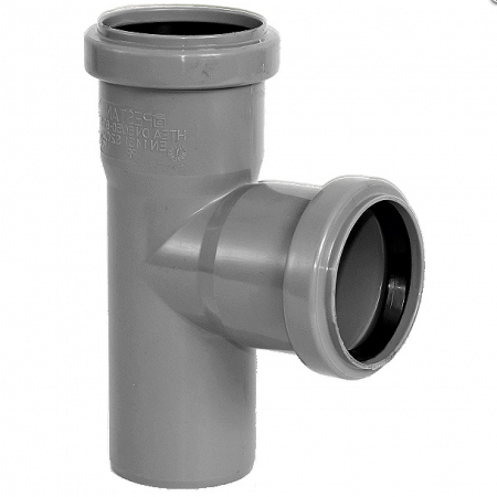Fitinguri din PVC pentru canalizari exterioare - RAMIFICATIE PVC GRI 50-32-90
