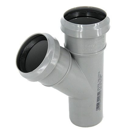 Fitinguri din PVC pentru canalizari exterioare - RAMIFICATIE PVC GRI 75-75-45