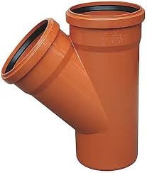 Fitinguri din PVC pentru canalizari exterioare - RAMIFICATIE PVC ROSU 200 125 45