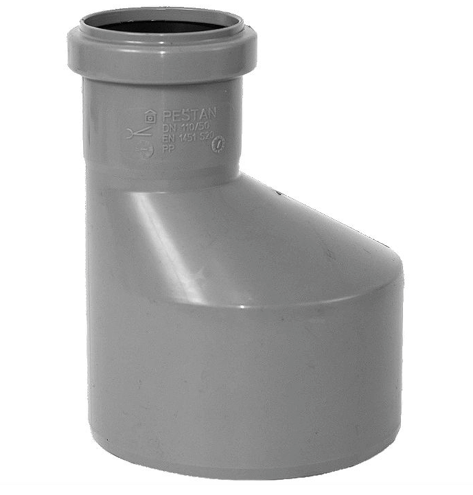 Fitinguri din PVC pentru canalizari exterioare - REDUCTIE PVC GRI 110-50