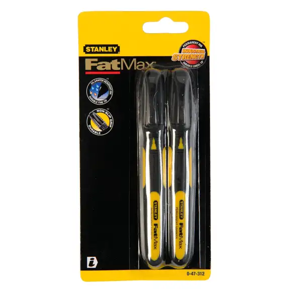 Lipire si taiere - SET 2 MARKERE FATMAX PERMANENT NEGRU 0-47-312 STANLEY