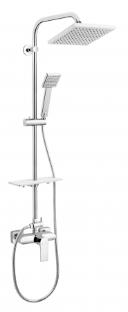 Obiecte Sanitare - SET 2IN1 SQUARE BATERIE PERETE SI SET PARA DUS NP74-BAQ7U FERRO
