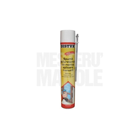 Amenajari Pentru Interior - SPUMA POLIURETANICA DE MONTAJ PISTOL 700ML DISTYK