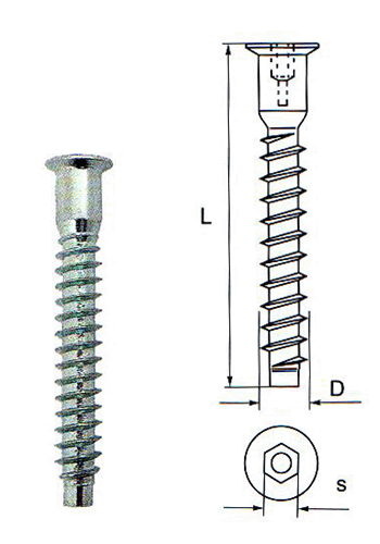 Cuie Si Sarma - SURUB PENTRU PAL SAU LEMN 10X180