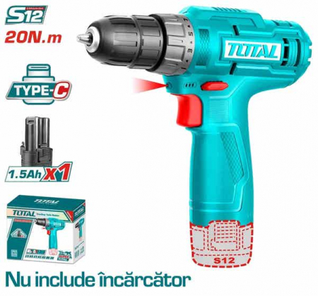 Scule electrice - TDL12415 MASINA DE GAURIT CU ACUMULATOR S12 TOTAL RIVIERA