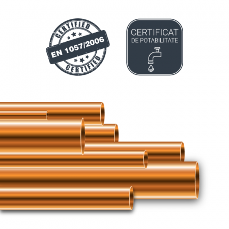 Instalatii Termice - TEAVA CUPRU 28X1MM 3M