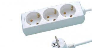 Prelungitoare, grupuri de prize si stechere - TED000637 PRELUNGITOR 3M 3P 3X1.5 ALB GLOB
