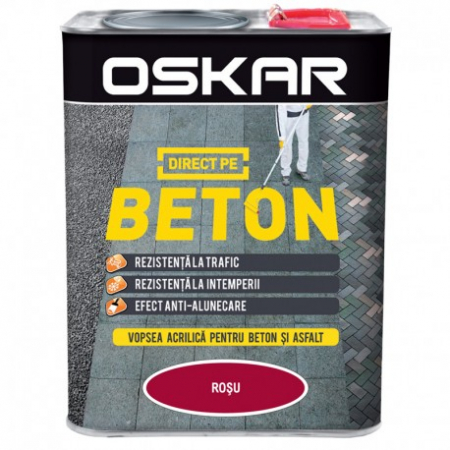 Finisaje Pentru Exterior - DIRECT PE BETON OSKAR 2.5L ROSU