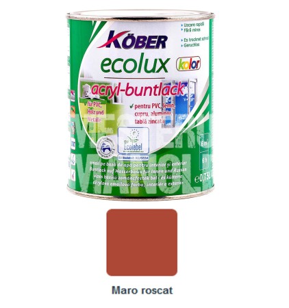 Vopsele - VOPSEA OSKAR 1 STRAT PENTRU LEMN, METAL SI ZIDARIE, MARO CIOCOLATIU 0.75L