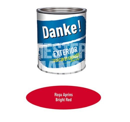 Vopsele Pentru Exterior - VOPSEA EXTERIOR DANKE ROSU APRINS 4L