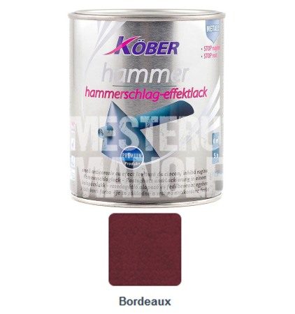 Finisaje Pentru Exterior - VOPSEA HAMMER ROSU BORDEAUX 0.75L