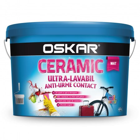Amenajari Pentru Interior - VOPSEA LAVABILA CERAMIC ULTRA LAVABIL MAT 8.5L OSKAR