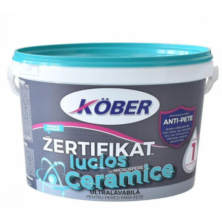 Vopsele - VOPSEA LAVABILA ZERTIFIKAT MICROSFERE CERAMICE LUCIOS 3L