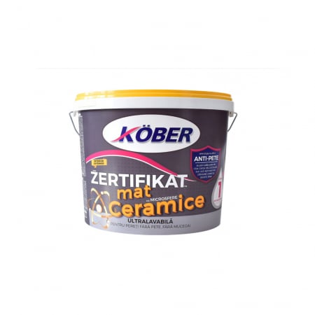 Vopsele - VOPSEA LAVABILA ZERTIFIKAT MICROSFERE CERAMICE MAT 8.5L