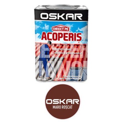Vopsele Pentru Exterior - VOPSEA PENTRU ACOPERIS OSKAR,MARO ROSCAT 0,75L
