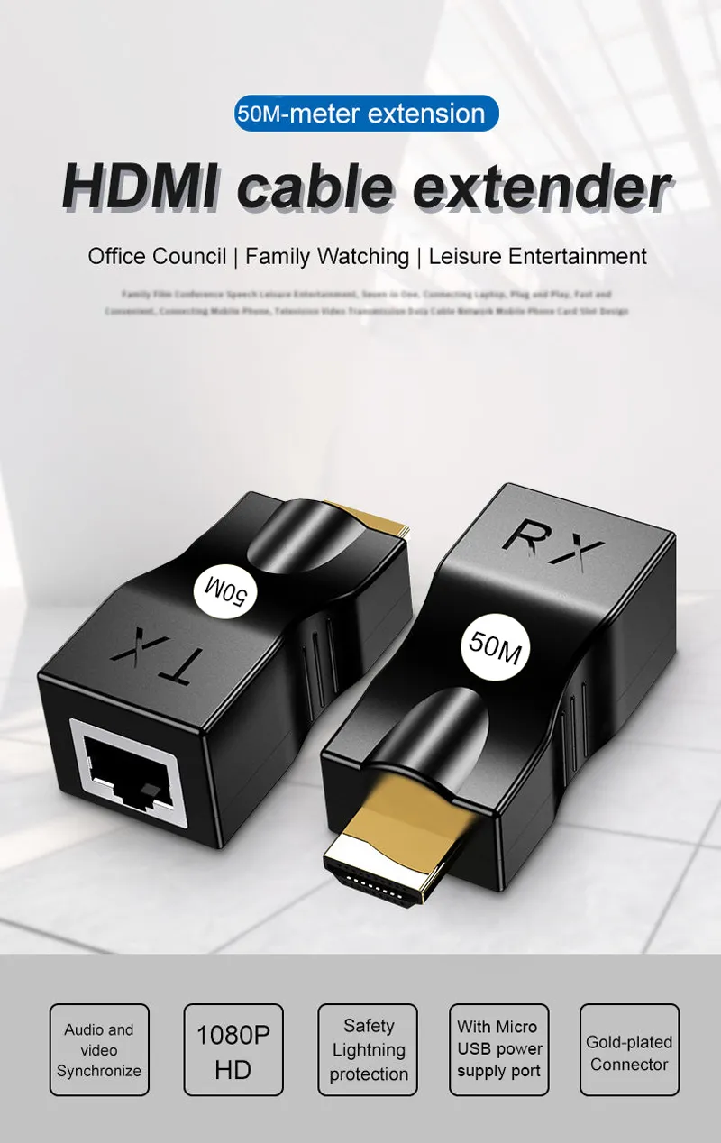 Adaptor-Convertor HDMI la RJ 45 [2]