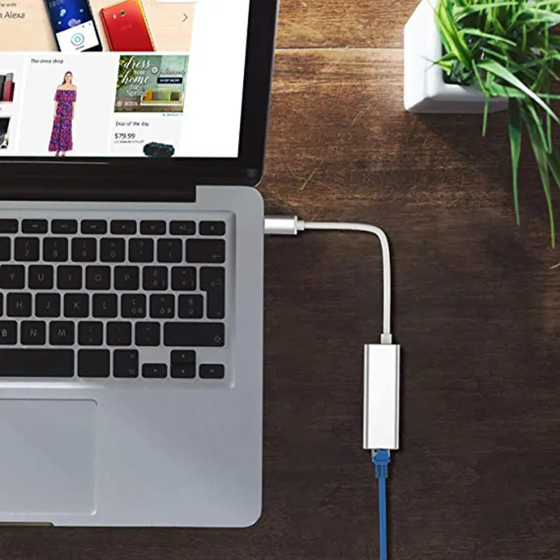 Adaptor USB tip C la RJ45 1000/Mbps [4]