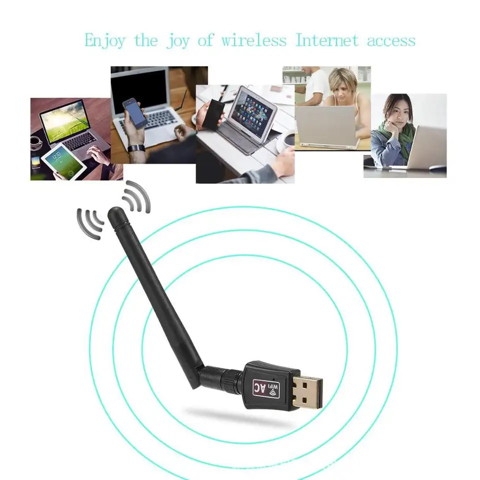 Adaptor Wireless pentru PC Wifi Dual Band 2.4 / 5.8 Gbps [4]