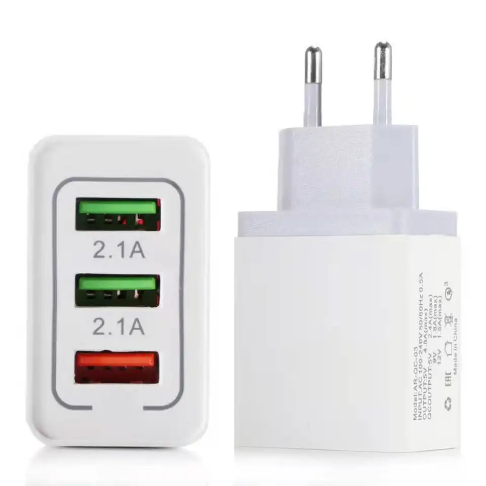 Incarcator 3 porturi USB  Incarcare rapida 18W [3]