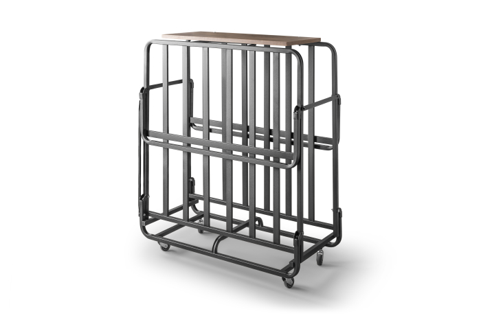 Pat pliabil metalic cu saltea 14cm si tablie OLTU 190x90 cm [3]