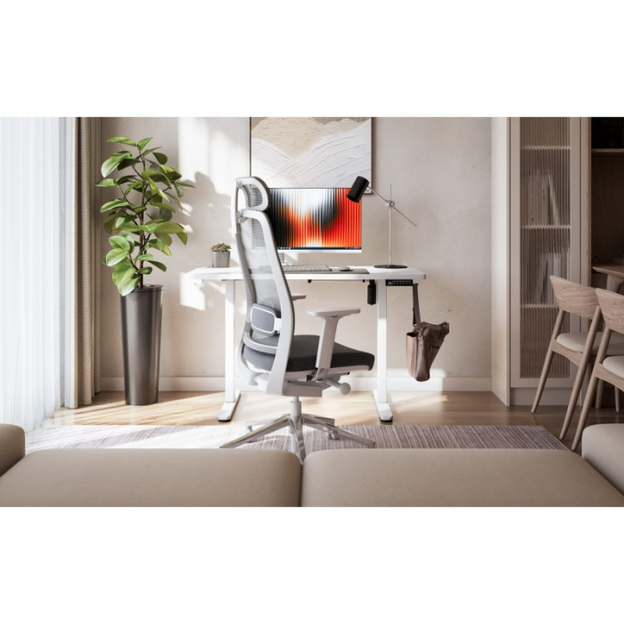 Birou electric reglabil pe înălțime Mark Adler Leader 6.9 alb [20]