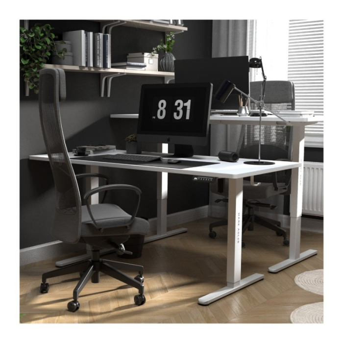 Birou electric reglabil pe înălțime Mark Adler Leader 7.6 alb [10]