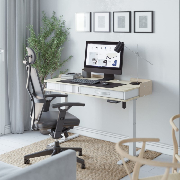 Birou electric reglabil pe înălțime Mark Adler Leader 8.0 alb [19]