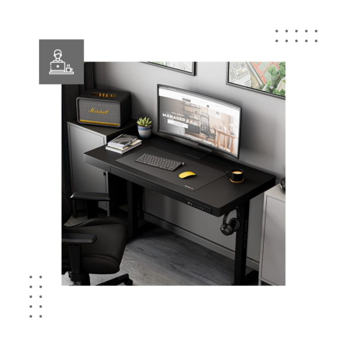 Birou electric reglabil pe înălțime Mark Adler Leader 8.2 negru [16]