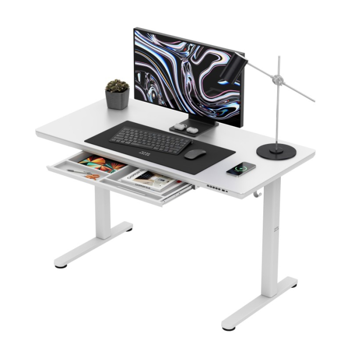 Birou electric reglabil pe înălțime Mark Adler Leader 8.5 alb [11]