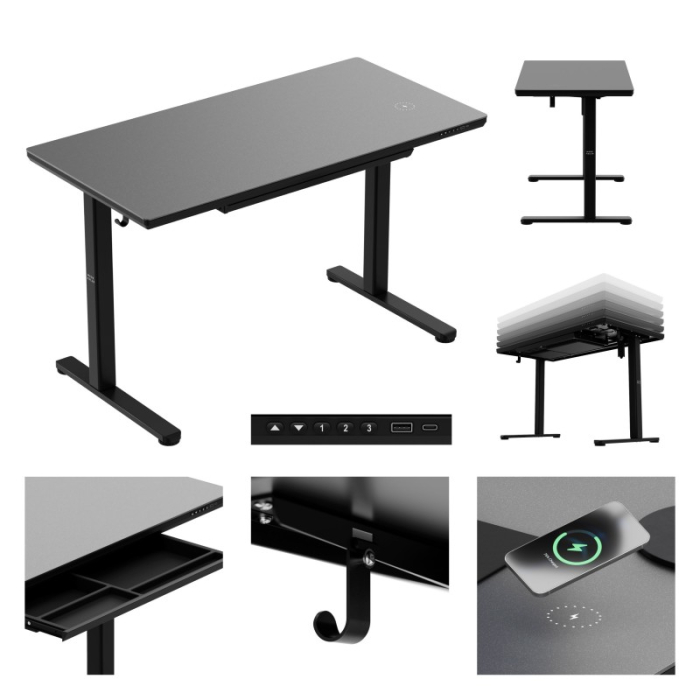 Birou electric reglabil pe înălțime Mark Adler Leader 8.5 negru [16]