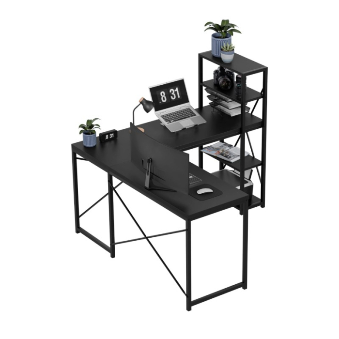 Birou office cu structură metalică Mark Adler Leader 5.9 negru [8]