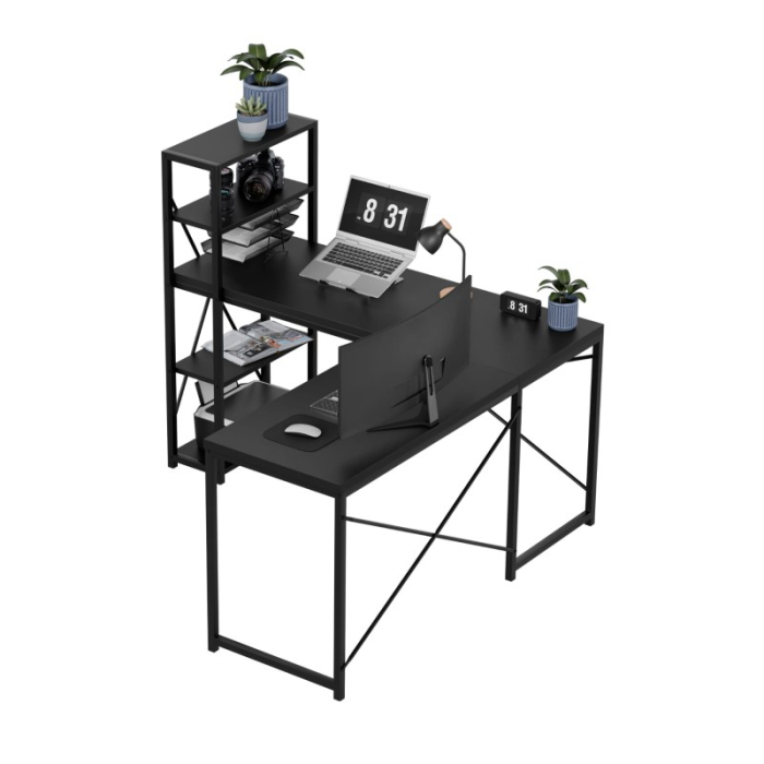 Birou office cu structură metalică Mark Adler Leader 5.9 negru [7]