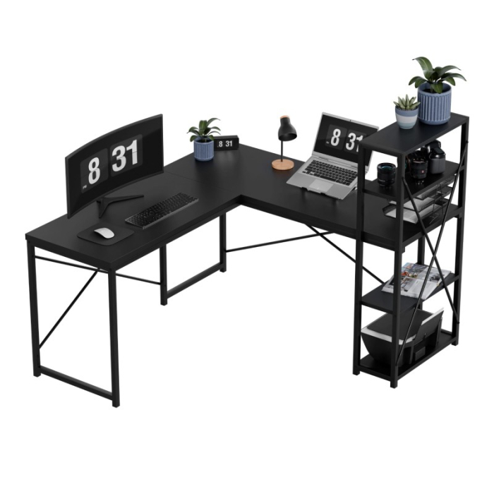 Birou office cu structură metalică Mark Adler Leader 5.9 negru [9]