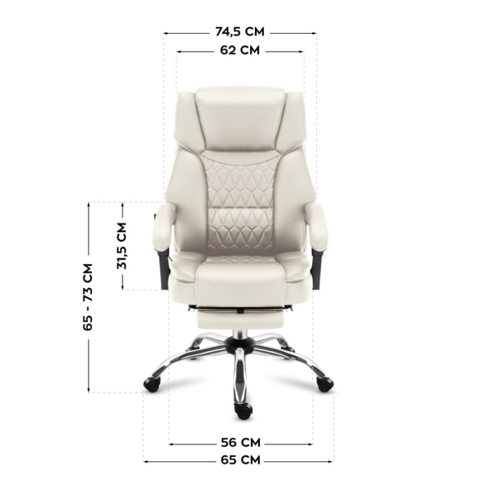 Scaun directorial ergonomic Mark Adler Boss 6.0 bej [7]