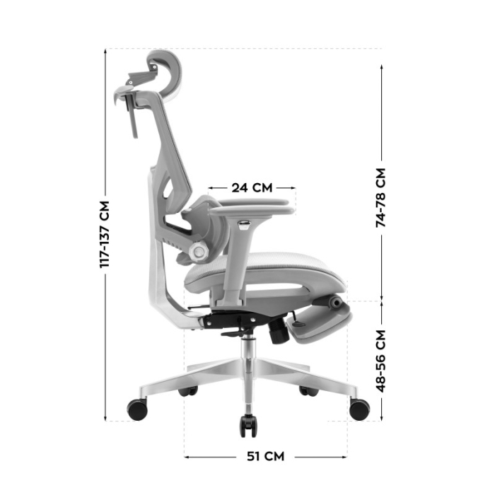 Scaun ergonomic de birou Mark Adler Expert 8.7 gri [13]