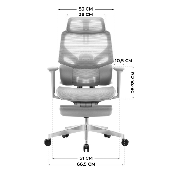 Scaun ergonomic de birou Mark Adler Expert 8.7 gri [12]