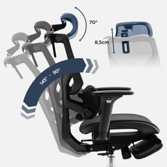 Scaun ergonomic de birou Mark Adler Expert 8.7 negru [3]